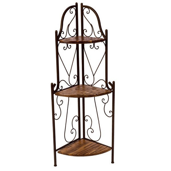 etagere d’angle sur pied