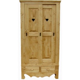 ARMOIRE COEUR DE MONTAGNE PORTES COULISSANTES