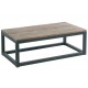 TABLE BASSE RECTANGULAIRE BOIS ET FER CROSS PAR CASITA