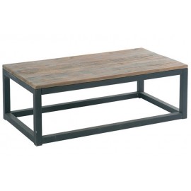 TABLE BASSE RECTANGULAIRE BOIS ET FER CROSS PAR CASITA