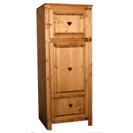 Armoire frigo 2 portes avec coeurs - Cuisines Chamonix