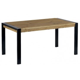 Table rectangulaire 1.60 avec allonge Lugano - Casita