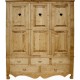 Armoire coeurs 3 portes 5 tiroirs - Coeur de montagne