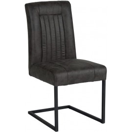 Chaise de teinte grise recouvrement polyester - Casita