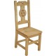 Chaise sculptée motif géométrique - Esprit chalet