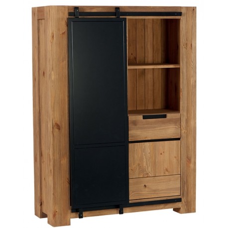 Armoire 2 portes pin brossé - Cooper Casita