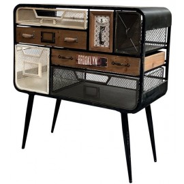 Commode déco bois et métal - Harold Casita Commode déco bois et métal - Harold Casita
