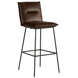 Chaise de bar tissu havane - Casita