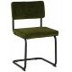 Chaise piétement fer et tissu vert - Brampton Casita