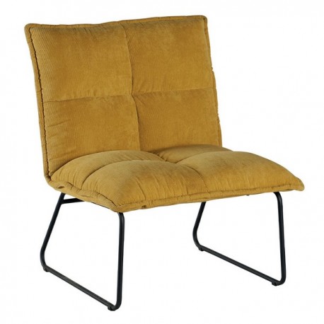 Fauteuil tissu jaune - Calgary Casita Sofacasa