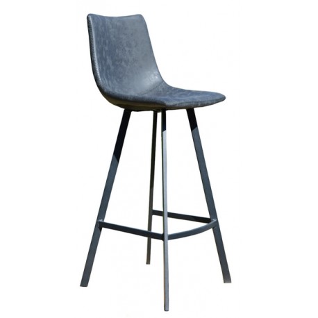 Tabouret de bar noir Ozan