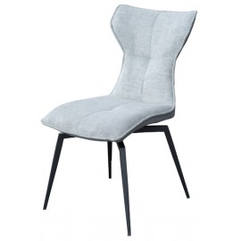 Chaise pivotante Sun velours gris foncé