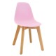 Chaise enfant rose pieds hêtre - Aubry Gaspard