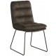 Chaise pieds fer tissu gris - Moody Casita