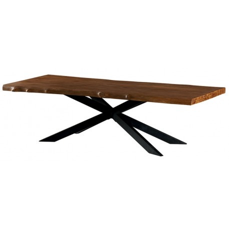 Table teck massif naturel 2m - Valley Casita