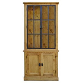 Meuble 2 corps 2 portes H.223cm - Bois et fer