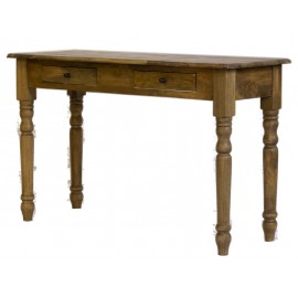 Console 2 tiroirs manguier massif naturel - Daisy