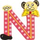 Lettre ours décorative "N" par Legler