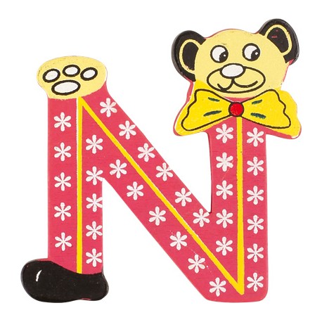 Lettre ours décorative "N" par Legler