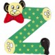 Lettre ours décorative "Z" par Legler