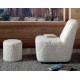 Fauteuil fausse fourrure blanc - Snow Casita