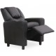 Fauteuil relax manuel pour enfant PU noir