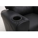 Fauteuil relax manuel pour enfant PU noir