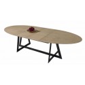 Table ovale 2m10 2 allonges - Queens Zagas