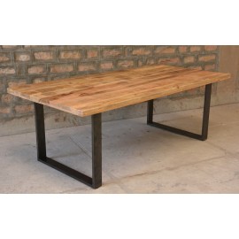 Table manguier massif 20x110 pieds métal - Phoenix