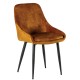 Chaise polyester tissu moutarde - Still Casita