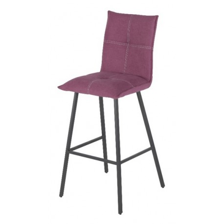 Tabouret métal tissu Fuchsia - Olivia 1762