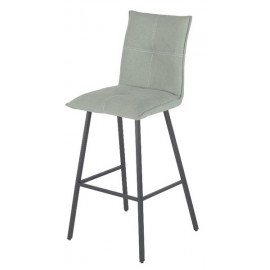 Tabouret métal tissu vert - Olivia 1762