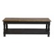 Table basse manguier bi-ton noir - Laura