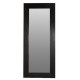 Miroir rectangulaire manguier finition noire - Laura