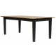 Table rectangulaire 1m80 manguier finition noire - Laura