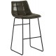 Tabouret de bar Polyester anthracite - Saturne Casita