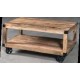 Table basse double plateau manguier massif - Portland