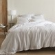 Housse de couette blanche 240 x 220 chanvre - Organic Nydel