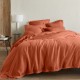 Housse de couette terracotta 260 x 240 chanvre - Organic Nydel