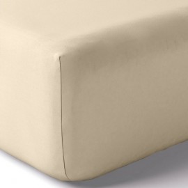 Drap housse chanvre sable 160 x 200 - Organic Nydel