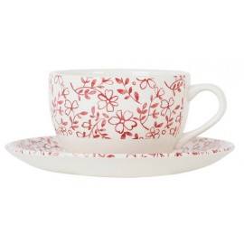 Tasse & sous tasse P'tites fleurs Bdx - Comptoir de famille