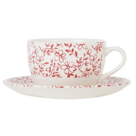 Tasse & sous tasse P'tites fleurs Bdx - Comptoir de famille