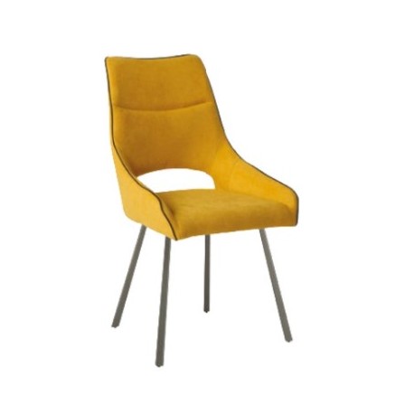 Chaise Océane tissu Jaune