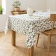 Nappe coton 150 x 250 cm fond vert - Bucolique Nydel