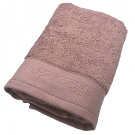 Drap de bain rose poudré 100x150cm Coton Bio 700gr - Nydel