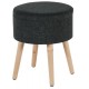 Pouf rond coffre gris foncé - MANO Casita