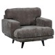 Fauteuil tissu brun - Nogales Sofacasa