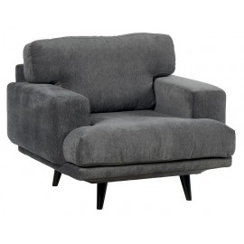 Fauteuil tissu Aulla gris - Nogales Sofacasa