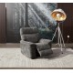 Fauteuil relax Ramki tissu gris anthracite