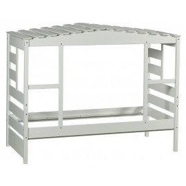 Lit cabane pin massif blanc - Micli Casita